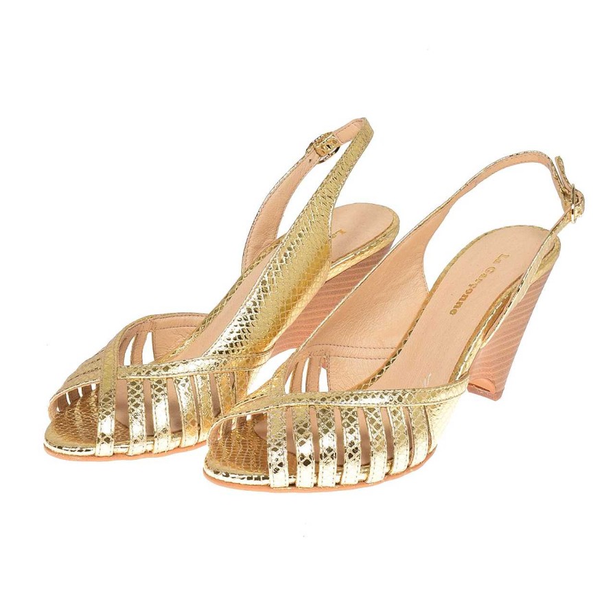 Shoes La Garçonne | Nadine Heels Kilauea Gold 7051