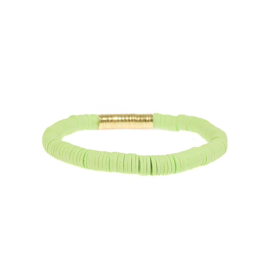 Accessories La Garçonne Bijoux | Charmaine Bracelet Lime