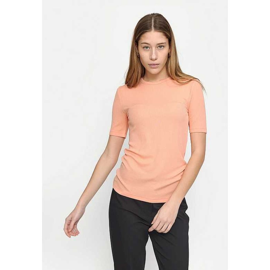 Clothing Soft Rebels | Fenja T-Shirt Coral Reef