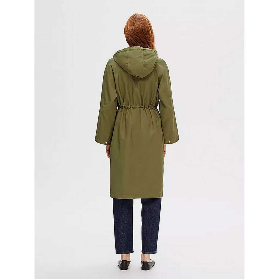 Clothing Selected Femme | Philine Parke Coat Martini Olive