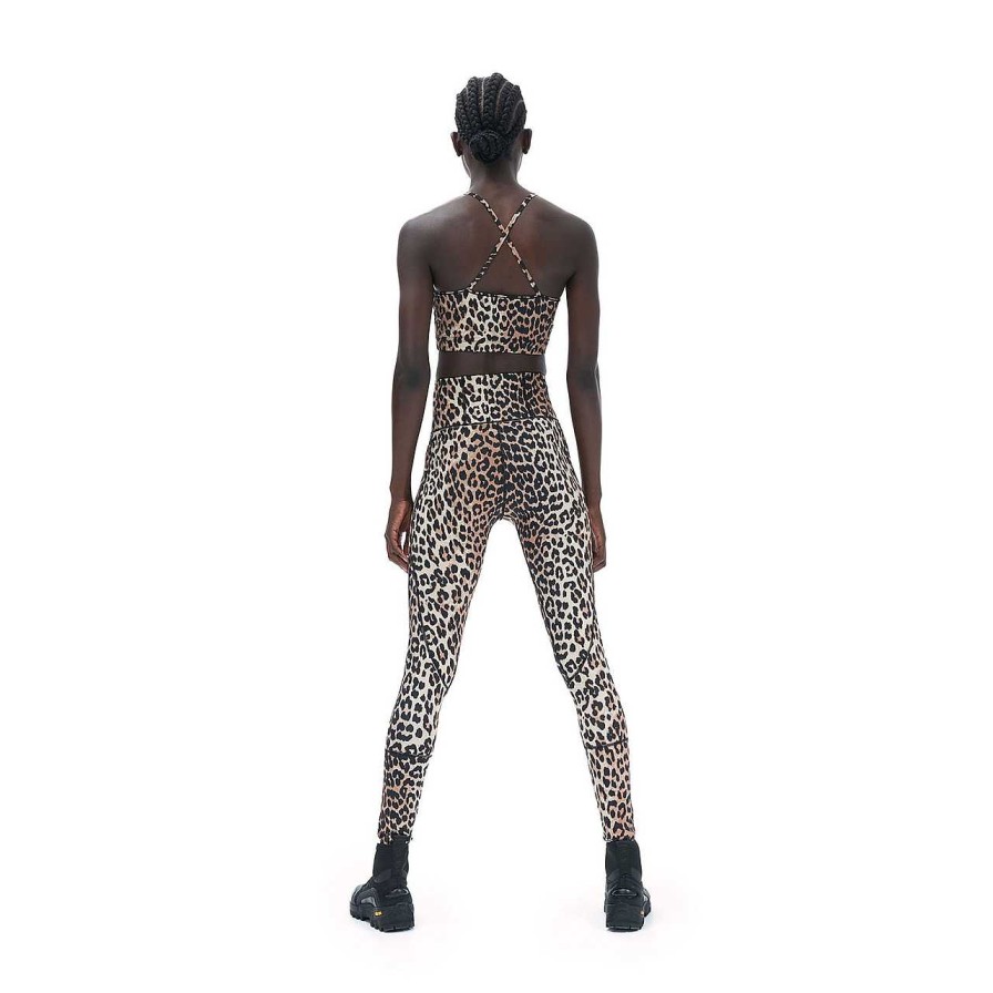 Clothing Ganni | Active Leggings Leopard