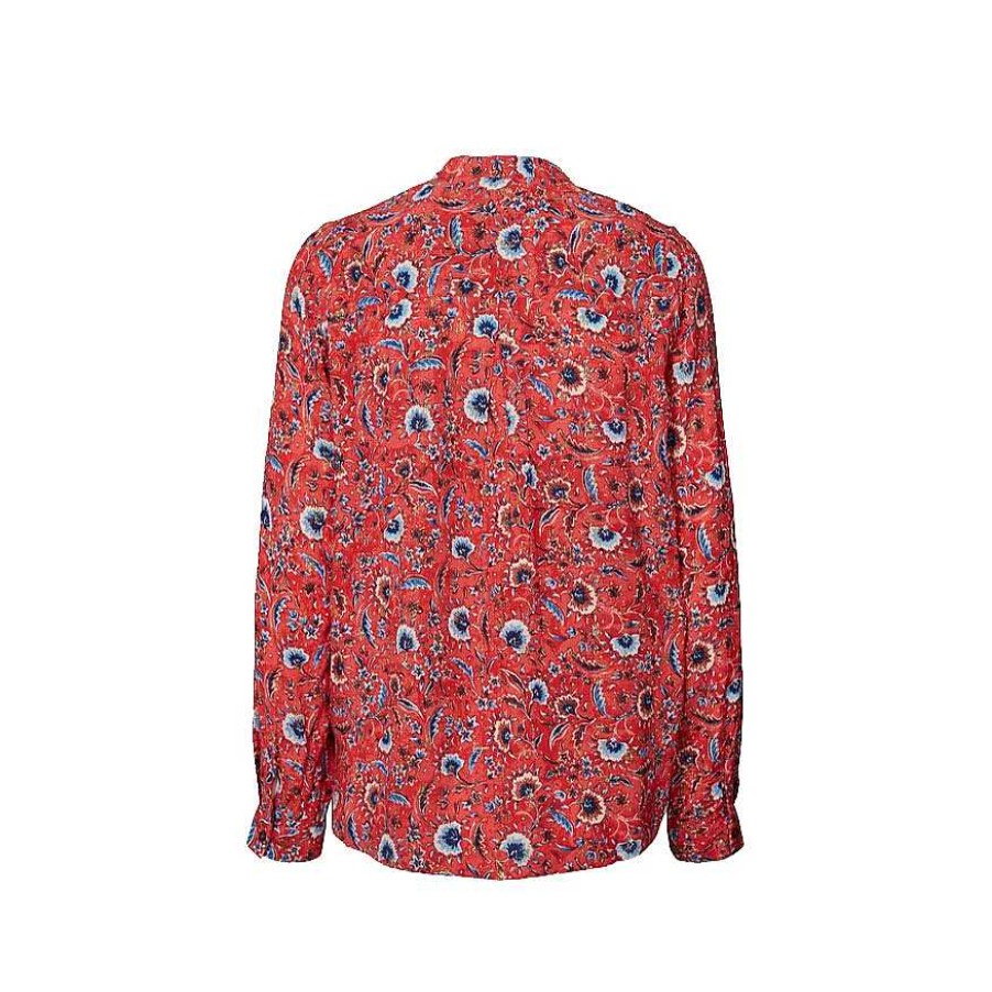 Clothing Lolly's Laundry | Helena Blouse Flower Print Red