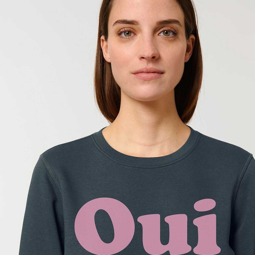 Clothing La Garçonne Vetements | Oui Sweater Inka Grey